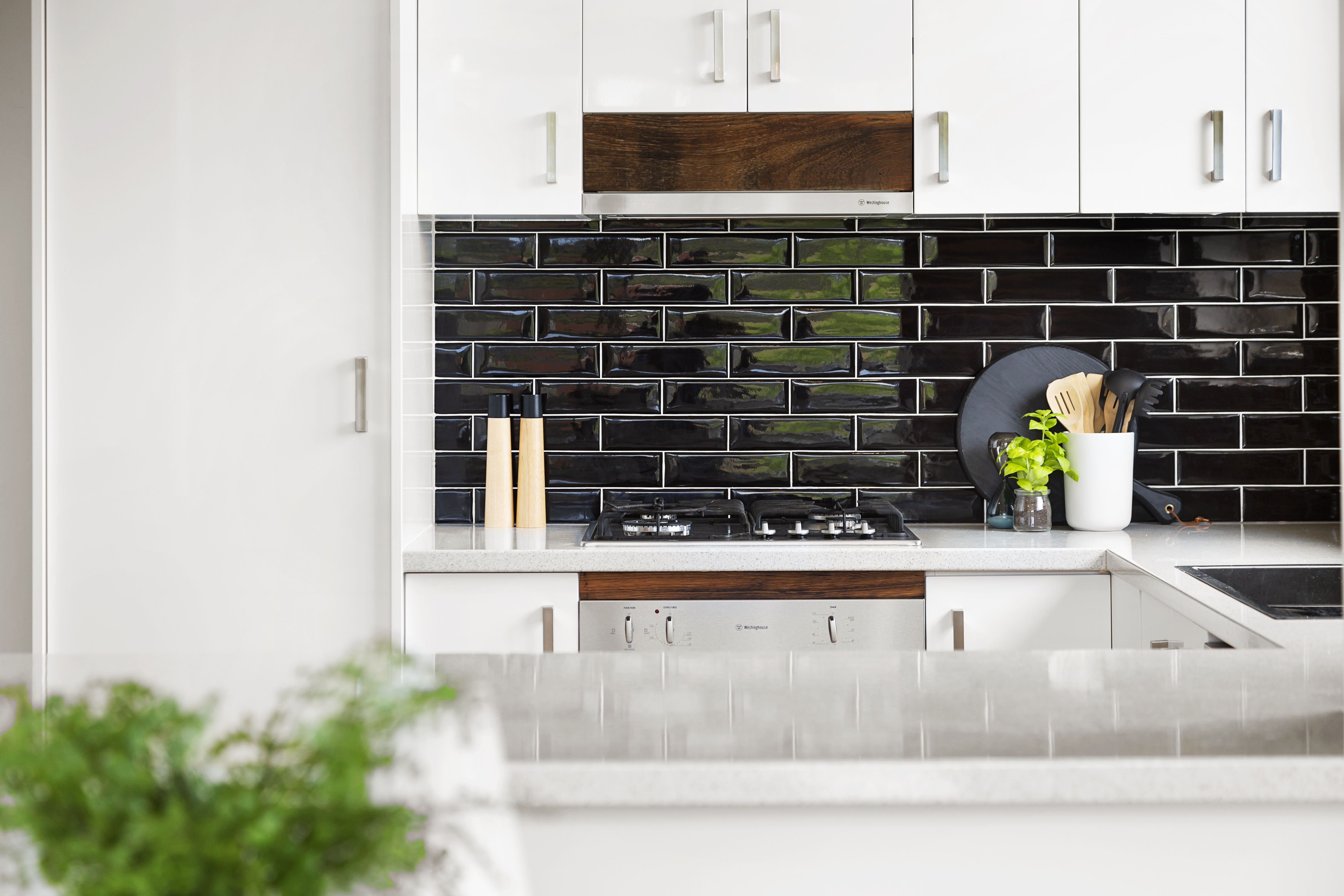 Chef-ready kitchen with stone counters